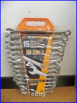 New Gearwrench 81902 15 Piece Metric Long Pattern Combination Wrench Set Priorit