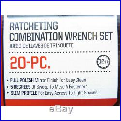 New! Lot Ratcheting Wrench Collection Craftsman Mechanic Tool Ratchet Wrench Set