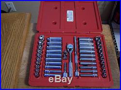 New Mac Tools 1/4 Drive 44Pc Deluxe SAE/Metric Socket Ratchet Set #SMM446BR USA