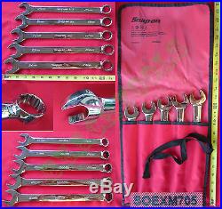 New Snap On 12 Pts Metric Combination FLANK Drive Plus Wrench 5 Pcs Set SOEXM705