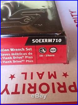 New Snap On Flank Drive Metric Ratchet Wrench Set SOEXRM710
