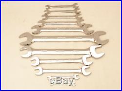 New Snap-on 11 Piece Metric 6-32 mm Standard Open End Wrench Set Made in USA