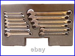 New Stahlwille 13 Piece Metric Wrench Set. Open Box Combination. 10-24mm withFoam