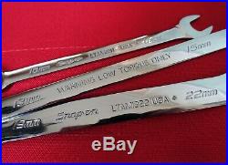 New snap on tools usa 11pc slimline low torque 6mm 36mm spanner wrench set