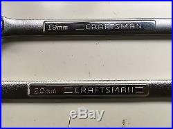 Nos Craftsman (usa) Made 11 Pc. Large Metric 12 Point Combination Wrench Set
