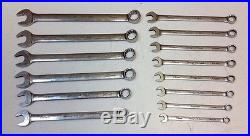 PREOWNED Snap On 14 Piece Metric Combination Wrench Set SOEXM & OEXM 10mm-25mm