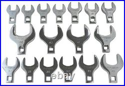 Platinum Tech 17pc Metric 1/2 drive Jumbo Crowfoot Wrench Set 20-46mm #99380
