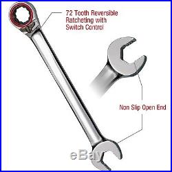 Powerbuilt Pro Tech 11 Piece Metric Reversible Ratcheting Wrench Set