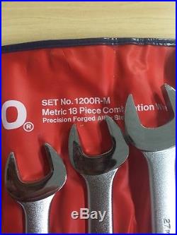 Proto 18 Piece Metric Wrench Set No. 1200R-M (01b)