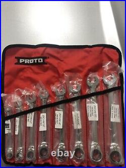Proto 8 peice Metric Ratcheting Wrench Set 8mm To 18mm