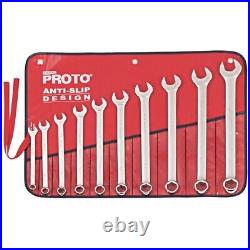 Proto J1200GHASD 10-Pieces SAE Combination Wrench Set, 6 Point