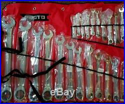 Proto ratcheting metric wrench set 22 pieces
