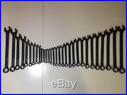 RARE 31-Piece Craftsman Industrial USA Black Oxide Wrench Set SAE and METRIC