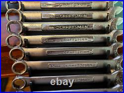RARE Vintage Craftsman 14pc METRIC 6 Point Combination Wrench Set VA 6 -19mm USA