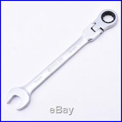 Ratchet Flexible Head Ratcheting Wrench Spanners Gear Tool Set Crv Metric 8-24mm
