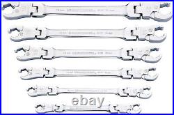 Ratcheting Flex Head Flare Nut Metric Wrench Set 6 Pc. 89101D, NEW