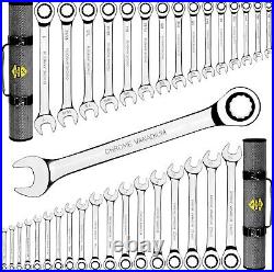 Ratcheting Wrench Set 33pcs Large wrench set metric and standard
