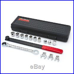 Ratcheting Wrench Set Tool Serpentine Belt Socket Mechanics Gear Combination Kit