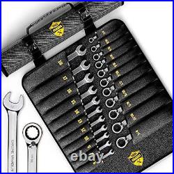 Ratcheting Wrench Set Unbreakable 22 PIECES METRIC & INCH (REVERSIBLE)