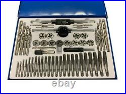 Rdgtools 52pc Unc Metric Tap And Die Set And Drills Die Stocks Tap Wrench