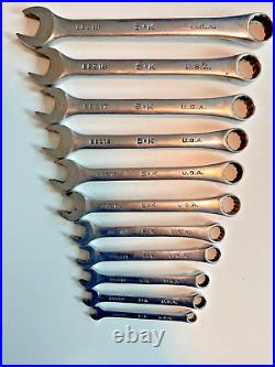 SK 11-Piece METRIC Combination Wrench Set 7 mm 19 mm