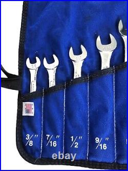 SK Combination Large Wrench Set 3/8 to 1 1/4 14pcs withPouch Complete EUC