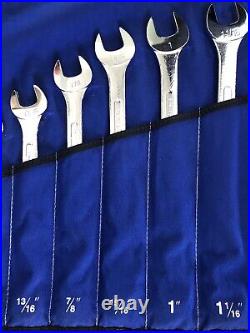 SK Combination Large Wrench Set 3/8 to 1 1/4 14pcs withPouch Complete EUC