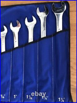 SK Combination Large Wrench Set 3/8 to 1 1/4 14pcs withPouch Complete EUC