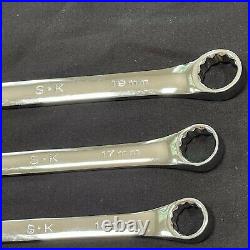 SK Hand Tool 8pc 12 Point Metric Combination Wrench Set 7mm 19mm New Old Stock