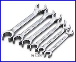 SK PROFESSIONAL TOOLS 378 Flare Nut Wrench Set, 12 Pt, 9-21mm, 6 Pc