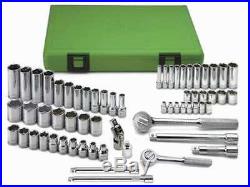 SK PROFESSIONAL TOOLS 94562 Socket Wrench Set, Met, 1/4,3/8 Dr, 62 pc G4463566