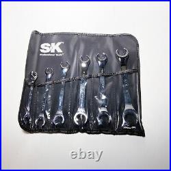 SK Tools 376 6-Piece SuperKrome Metric Flare Nut Wrench Set NEW