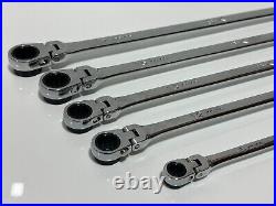 SK Tools 5pc XXL Metric Flex Reversible Ratcheting Spline G-Pro Box Wrench Set