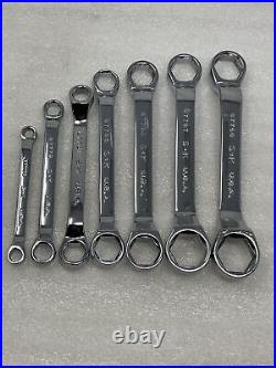 SK Tools 7 Pc Metric Offset Stubby Box End Wrench Set, 6 Point, 6mm-20mm NEW USA