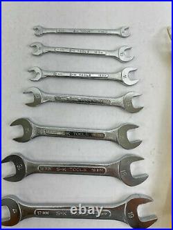 SK Tools 7 Piece Metric Open End Wrench Set #1837