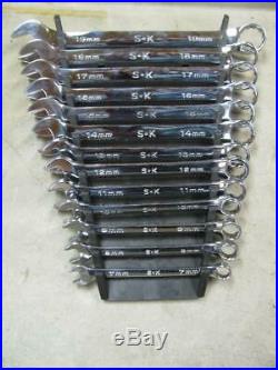 SK Tools Metric Combination Wrench Set 7-19MM 88307 88319 8 9 10 11 12 13 14 15