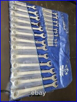 SK Tools USA 23 pc SuperKrome 12pt metric mm Combination Wrench Set MADE IN USA