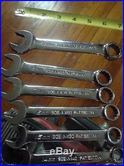 Snap On 10 Pc Metric Wrench Set (midsize/ Flank Drive)