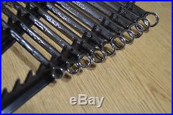 SNAP ON 10pc 12pt Flank Drive Plus Metric Comb. Wrench Set, SOEXM710