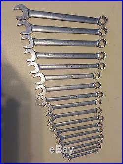 Snap-on 17 Piece-12 Point Standerd Length (metric) Combination Wrench Set
