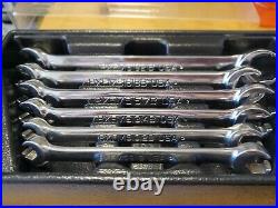 SNAP ON 6 PC 6-POINT METRIC FLANK DRIVE DOUBLE END FLARE NUT WRENCH SET (9-21mm)