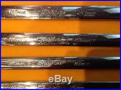 SNAP-ON METRIC 0 degree Box Wrench 6 Piece Set XDHF606. 10mm-20mm