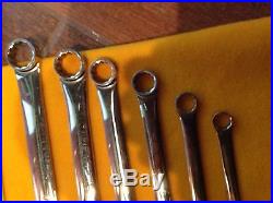 SNAP-ON METRIC 0 degree Box Wrench 6 Piece Set XDHF606. 10mm-20mm