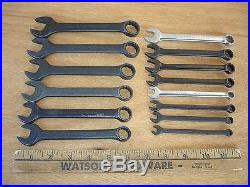 Snap-on Metric Combination Black Wrench Set 14 Pc 6-19mm +case Mechanic Tools Us
