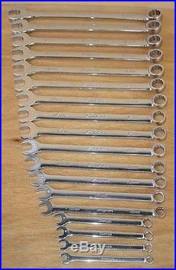 Snap-on Metric Combination Wrench Set 6-22mm & 24mm 18 Pieces Mechanic Tools USA