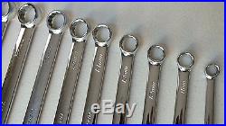 Snap-on Metric Combination Wrench Set 6-24mm 18 Pieces Mechanic Tools USA