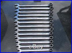 Snap On Metric Combination Wrench Set Oexm713b 10-22mm 13 Pc Oexm100b Oexm220b
