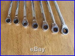 Snap On Metric Ratcheting Wrench Set, Soexrm707 8mm 14mm Soexrm8 Soexrm14