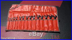Snap On Metric Short Combination Wrench Set 14 Pieces 6mm 19mm Excellent Used