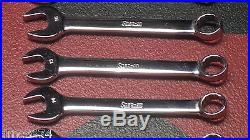 Snap On Metric Short Combination Wrench Set 14 Pieces 6mm 19mm Excellent Used